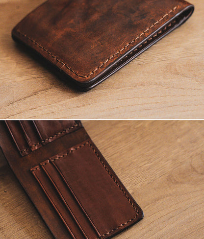 handmade leather wallet