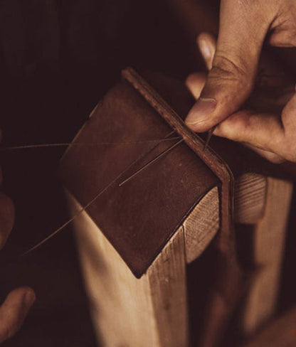 brown leather wallet