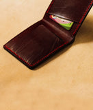 red mens wallet