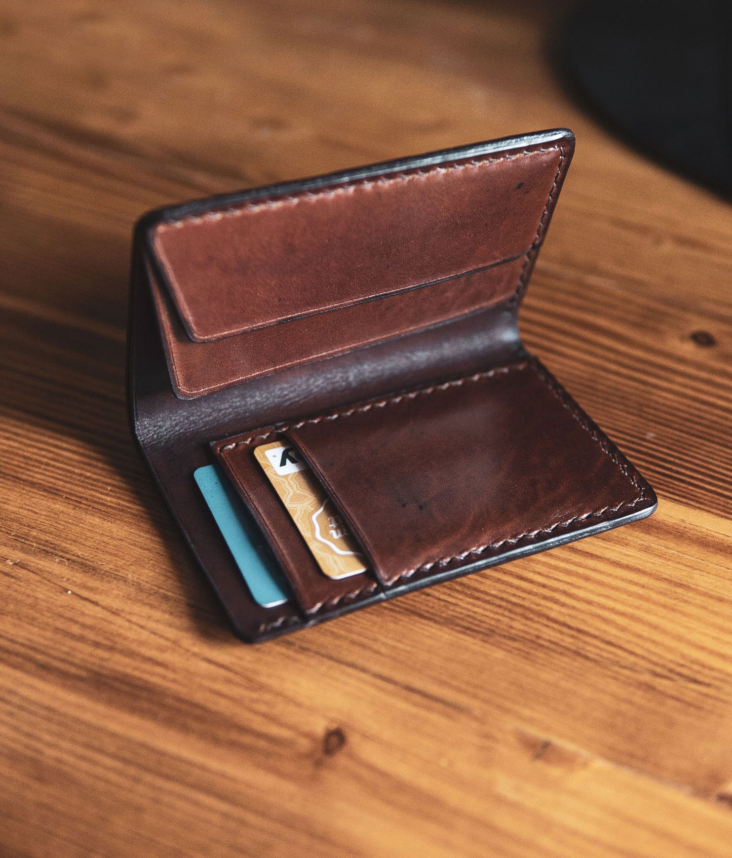 leather long wallet