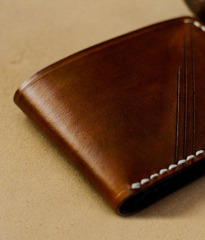 vintage leather wallet