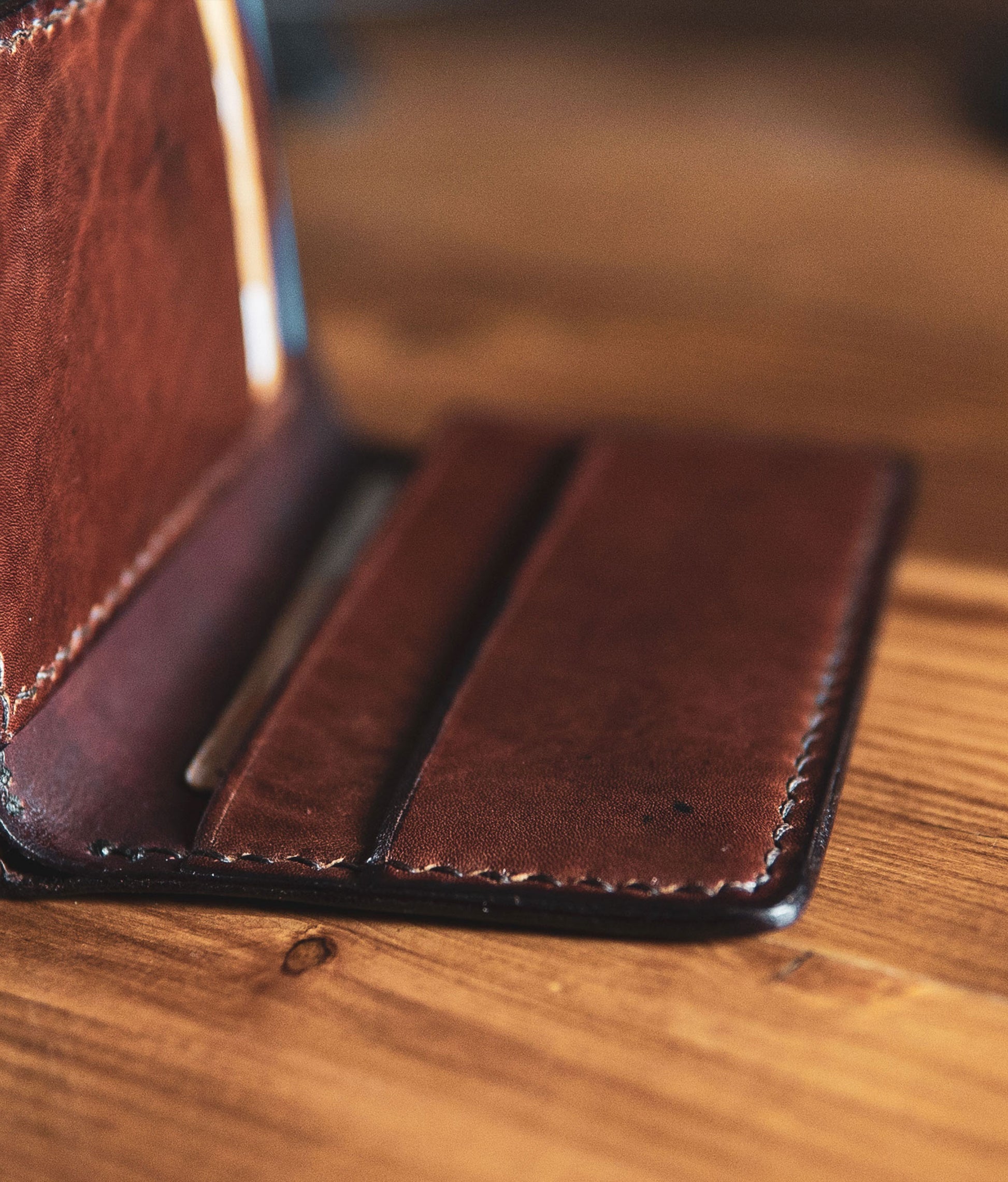 long leather wallet