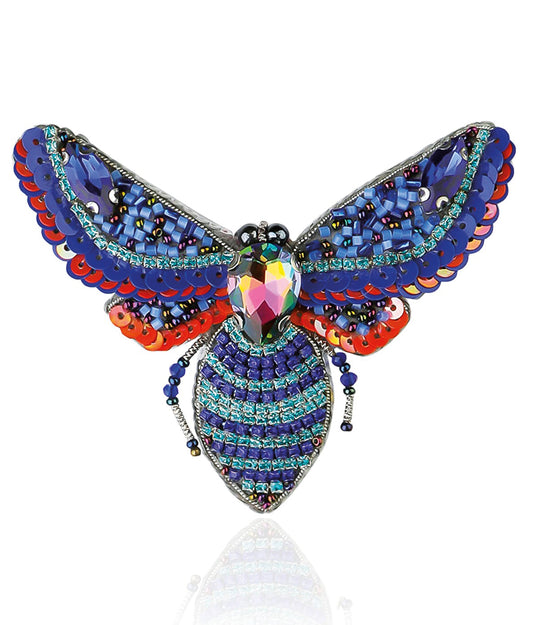 Womens Blue Brooch